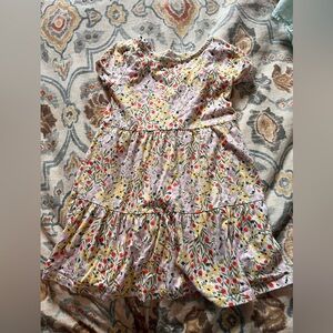 Old Navy Floral Dress with Red, Yellow, and Green Accents